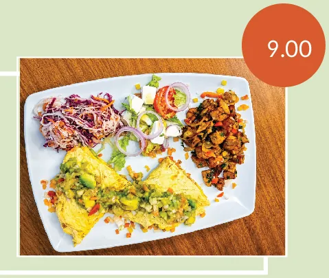 Chicken Fajitas Omelette